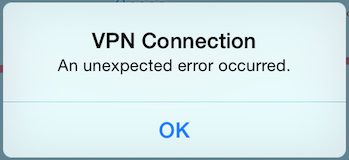 Anunexpectederroroccurred