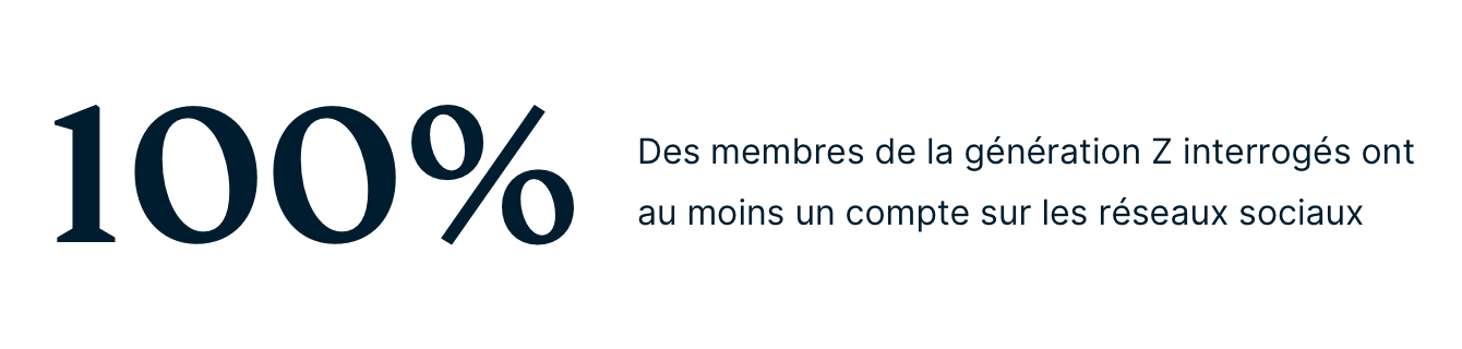 Gen Z Social Media Account Stat FR