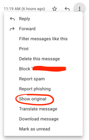 using gmail to find an ip address