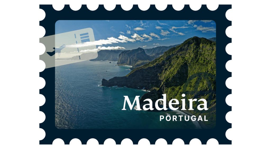 Madeira, dargestellt auf einer Briefmarke