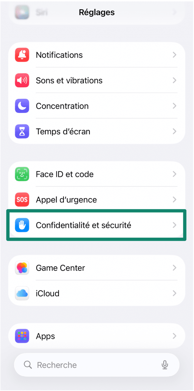 Go To Settings Fr