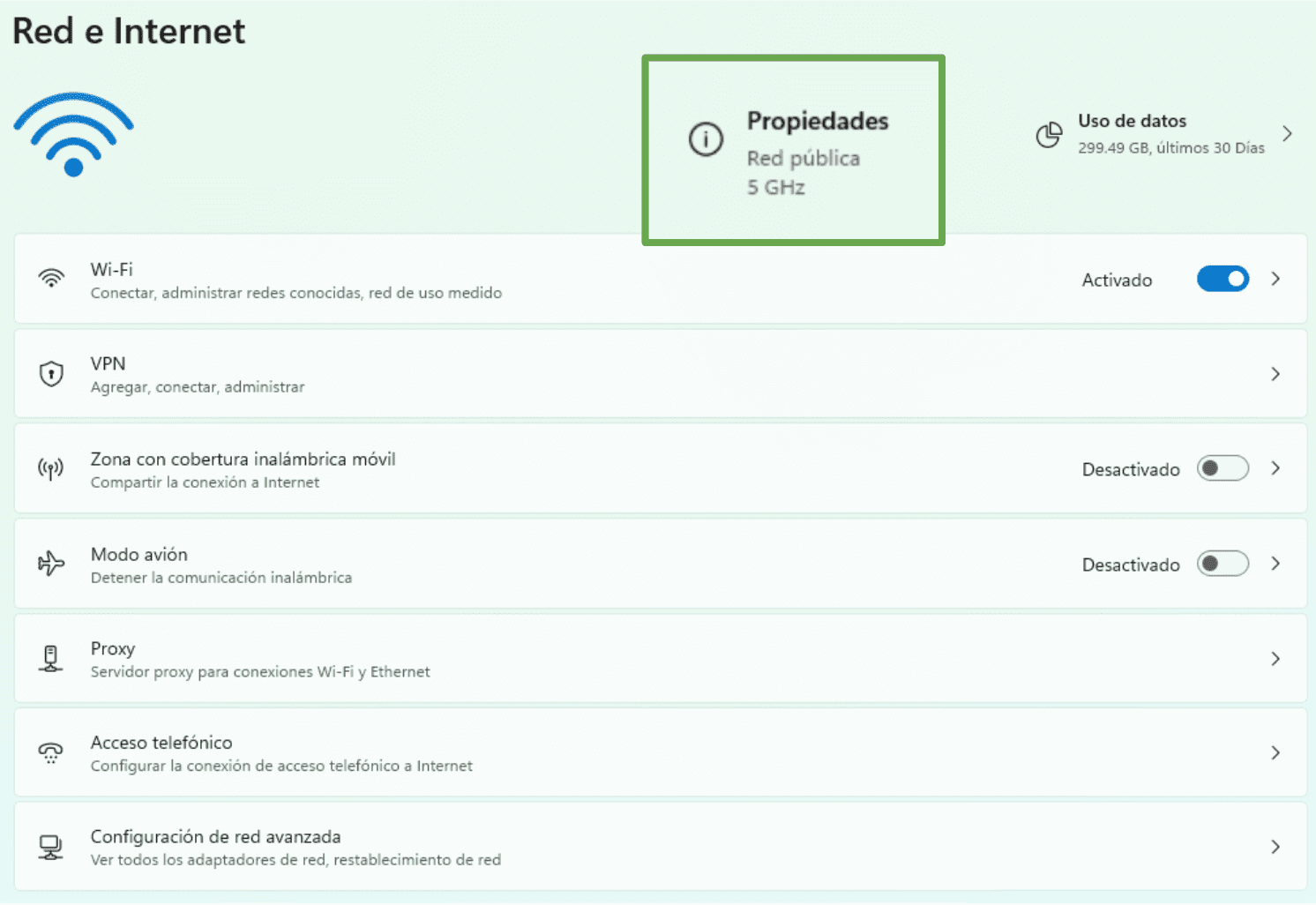 The Windows Network Internet Settings Menu Showing The Properties Button Es