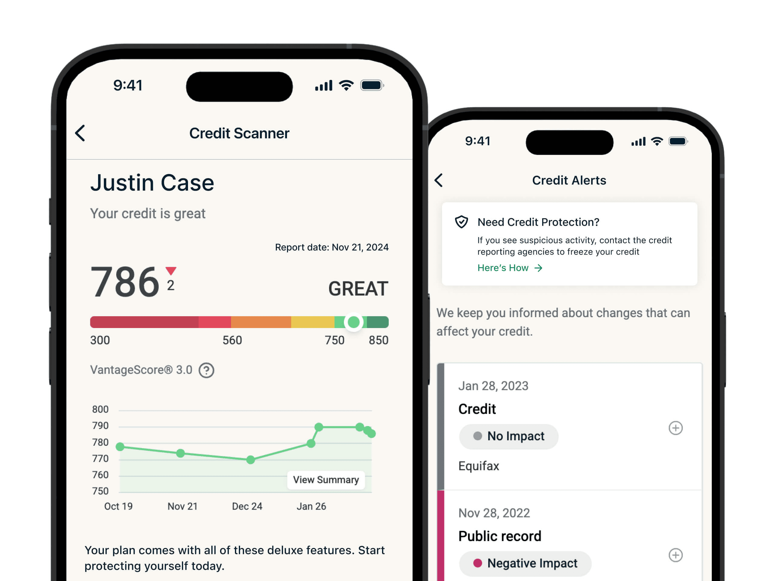 ExpressVPN's credit scanner tool monitors your credit and alerts you to suspicious activity.