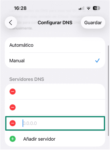 Click Add Server Es