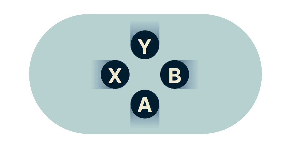 Video oyunu düğmeleri.