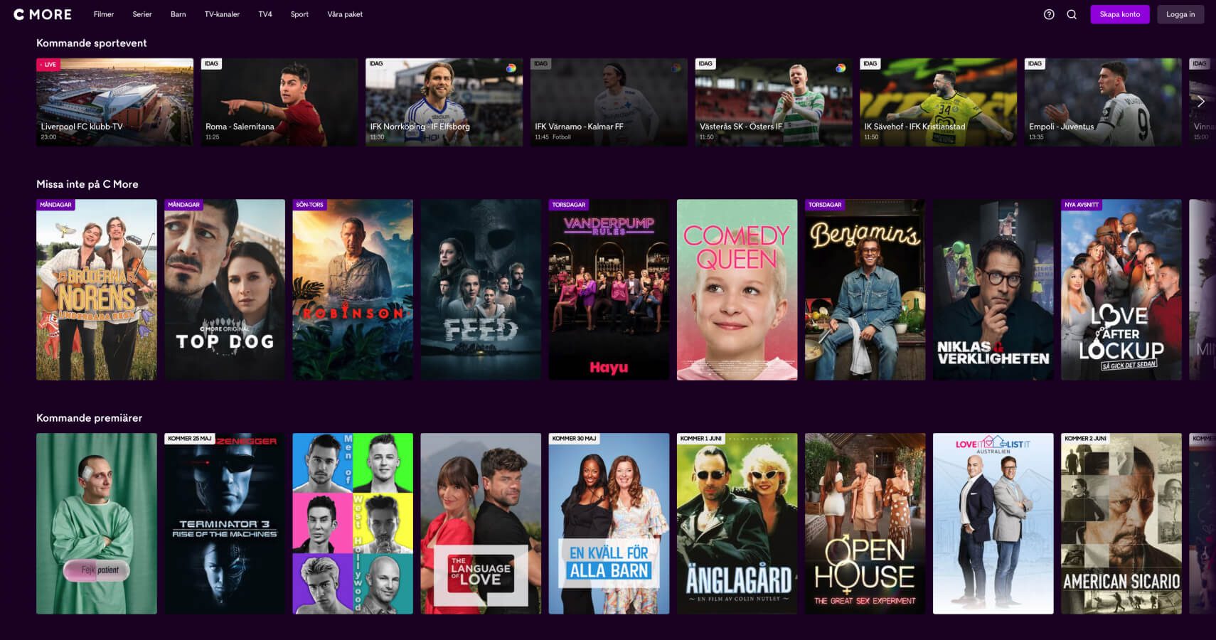 Se C More med et VPN