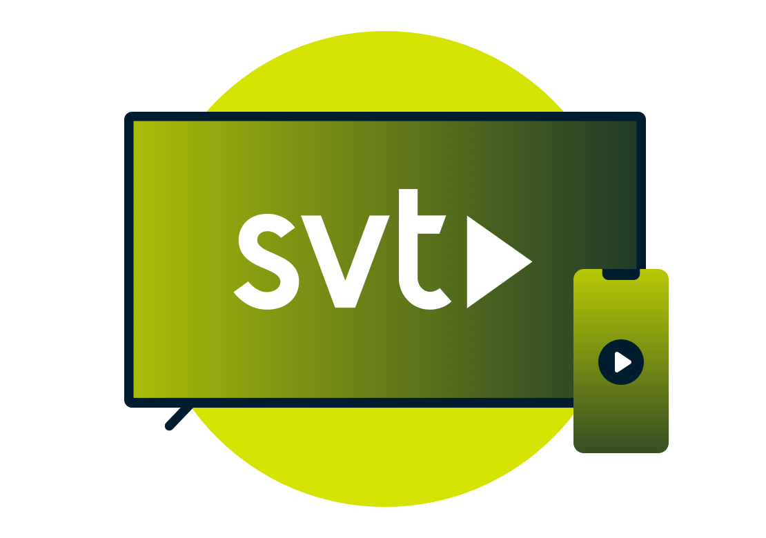 Stream SVT Play op tv en mobiele apparaten. 