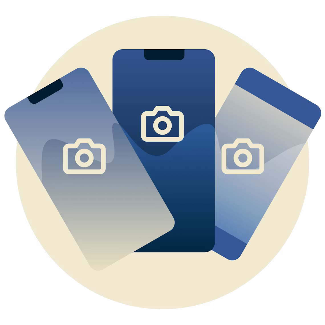 모바일 장치의 인스 타 그램 로고.