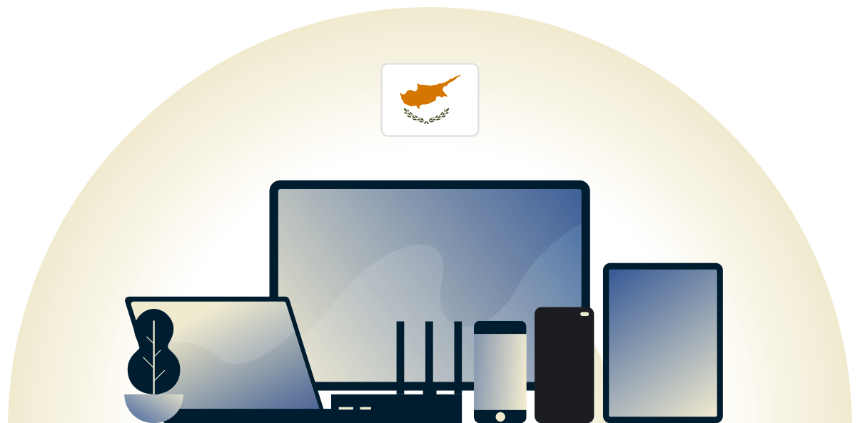 VPN per Cipro che protegge una varietà di dispositivi.