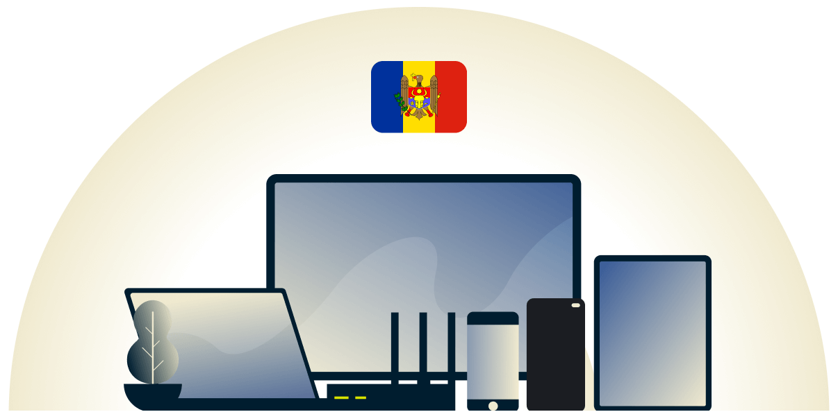 Moldova VPN protecting a variety of devices.